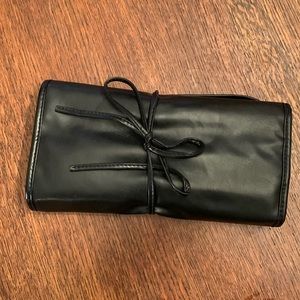 Makeup Brushes in Faux Leather Roll